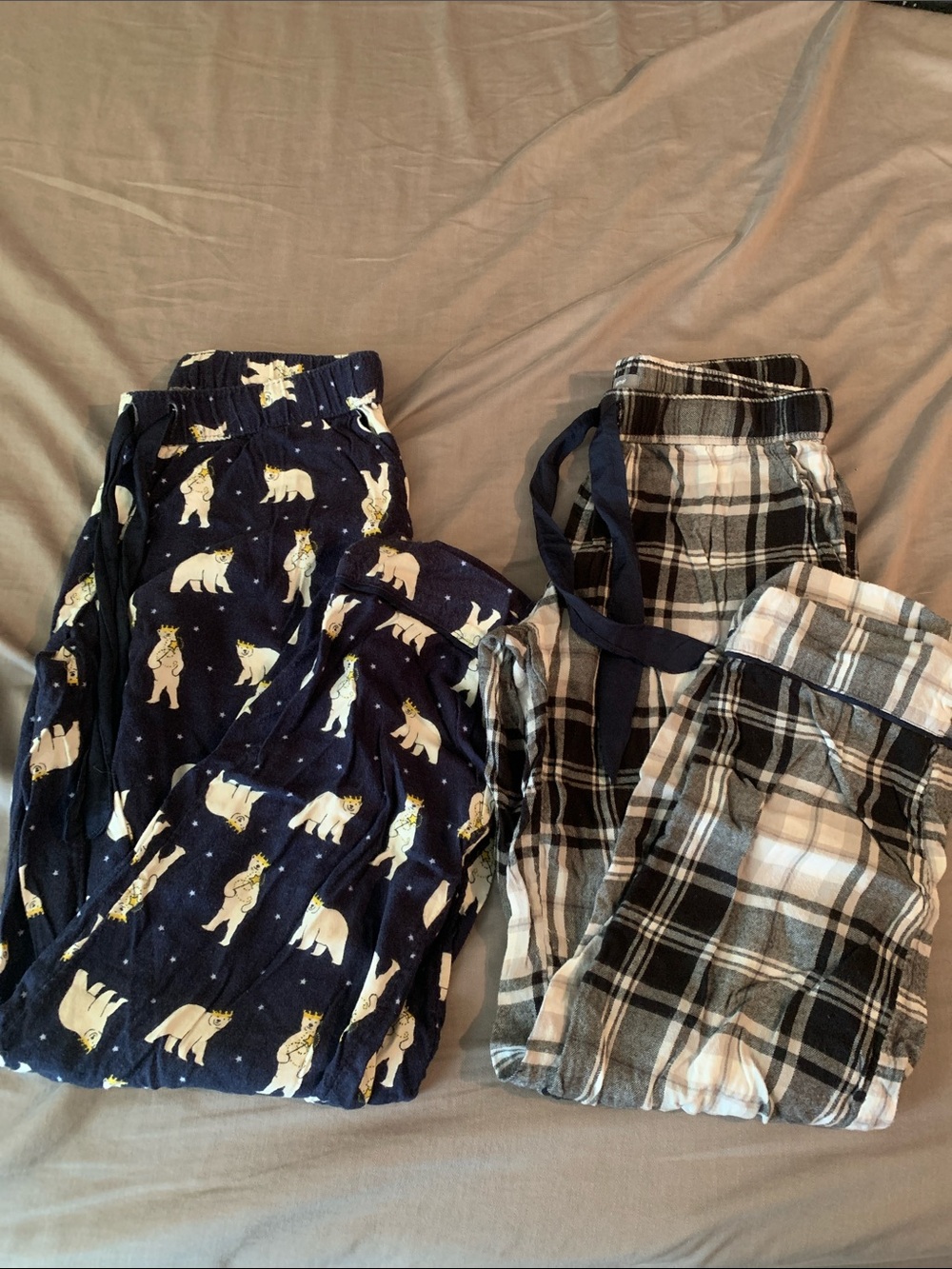 Two Aerie Flannel Pajamas